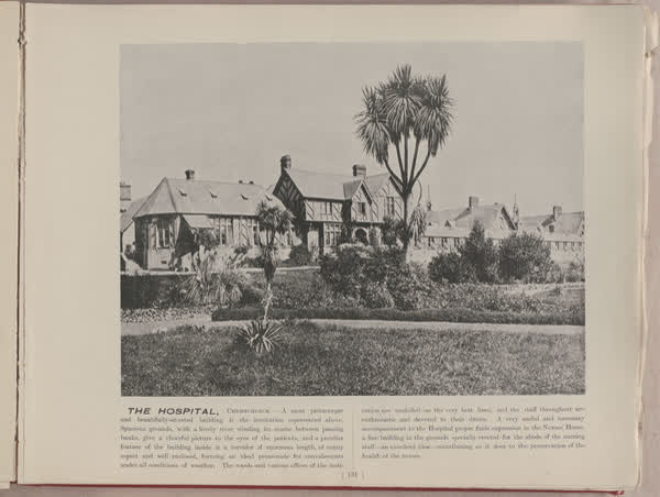The Hospital, Christchurch, 1896