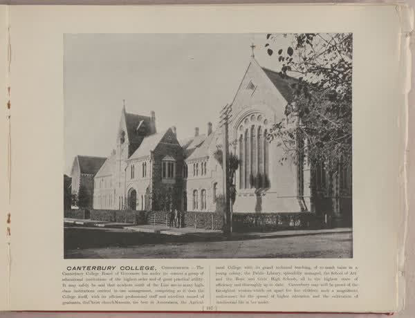 Canterbury College, Christchurch, 1896