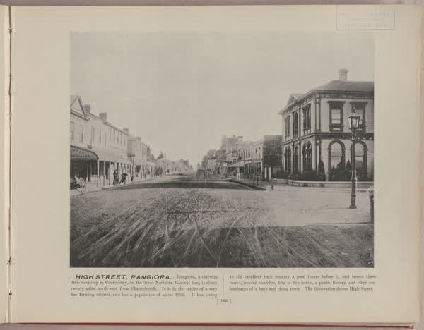 High Street, Rangiora, 1896