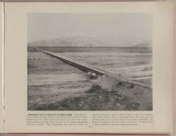 Rangitata traffic bridge, 1896