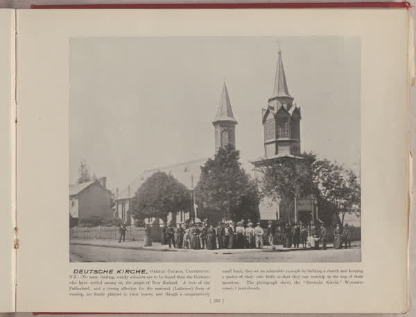 Deutsche Kirche, German church, Canterbury, N.Z., 1896