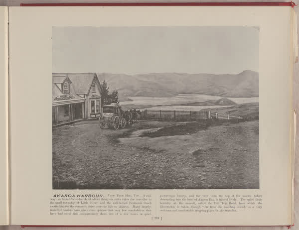 Akaroa Harbour, view from Hilltop, 1896
