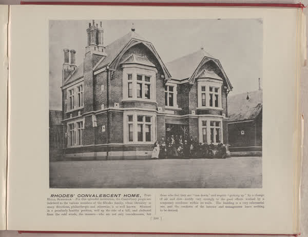 Rhodes’ Convalescent Home, Port Hills, Sydenham, 1896