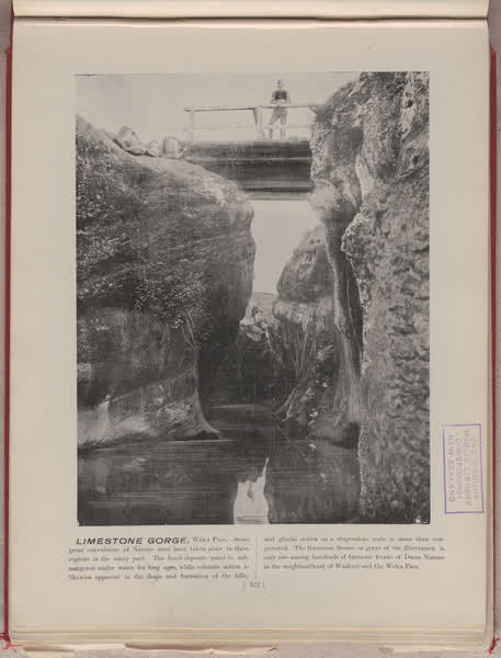 Limestone gorge, Weka Pass, 1896