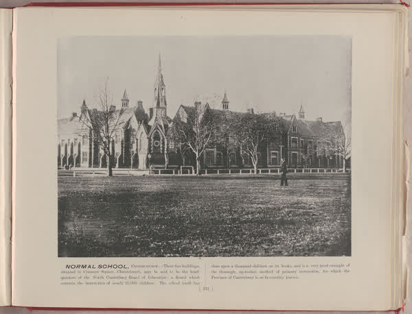 Normal School, Christchurch, 1896
