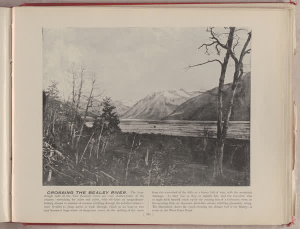 Crossing the Bealey River, 1896