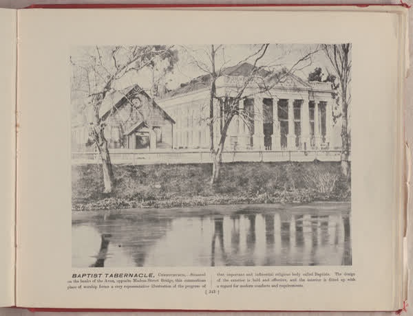 Baptist Tabernacle, Christchurch, 1896
