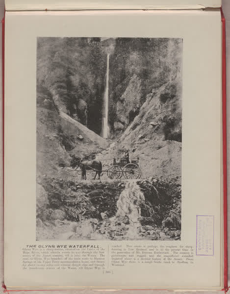 The Glynn Wye waterfall, 1896