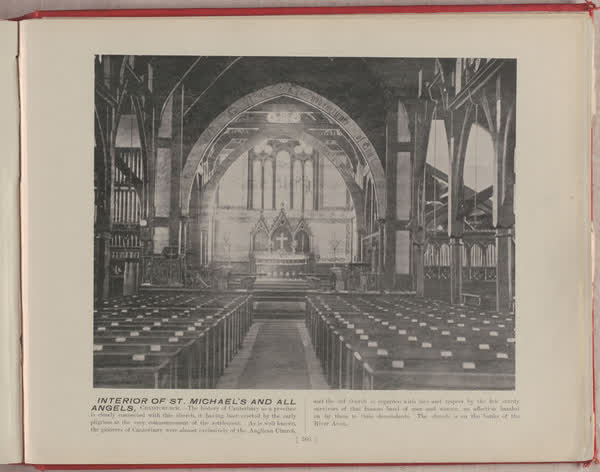 Interior of St. Michael's and All Angels, Christchurch, 1896