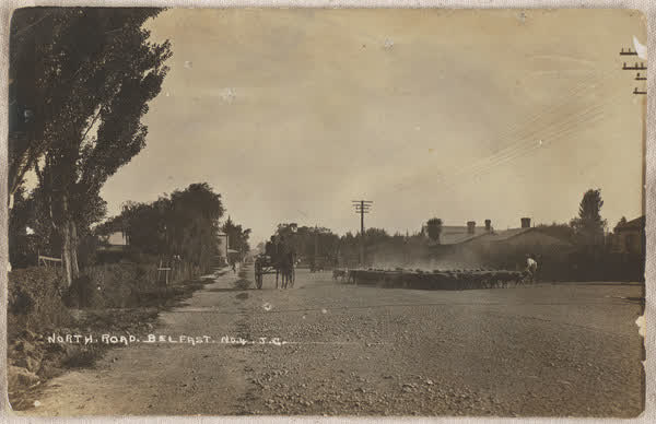 North Road, Belfast postcard, 1900