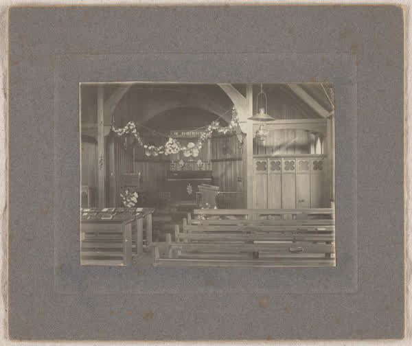 St David’s Anglican Church interior, 1900