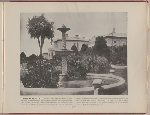 The hospital, Timaru, 1896