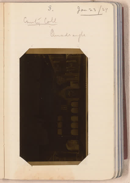 Quadrangle [negative mounted in notebook], page 3, 1927