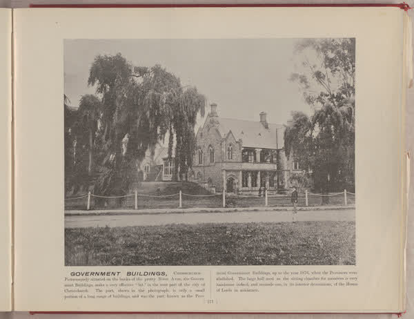 Government buildings, Christchurch, 1896