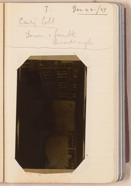 Observatory and south quadrangle [negative mounted in notebook], page 7, 1927