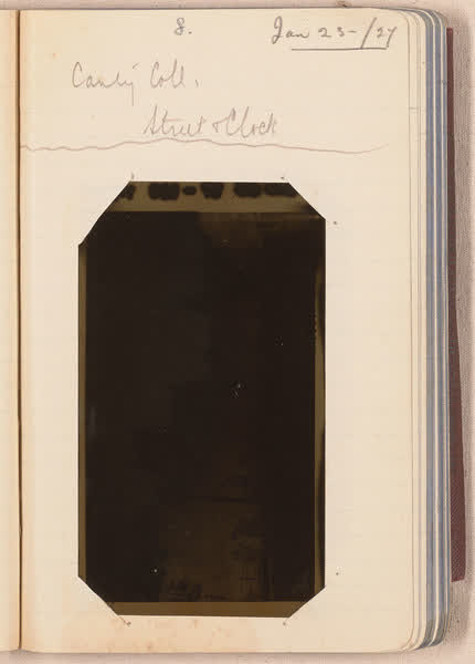 Worcester Street [negative mounted in notebook], page 8, 1927