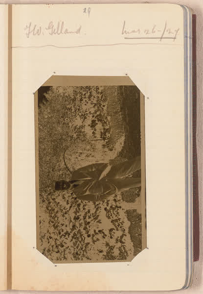 J. W. Gillard [negative mounted in notebook], page 29, 1927