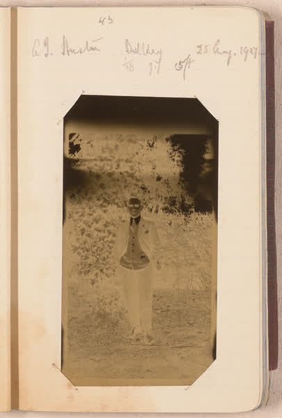 C. J. Huston [negative mounted in notebook], page 43, 1927