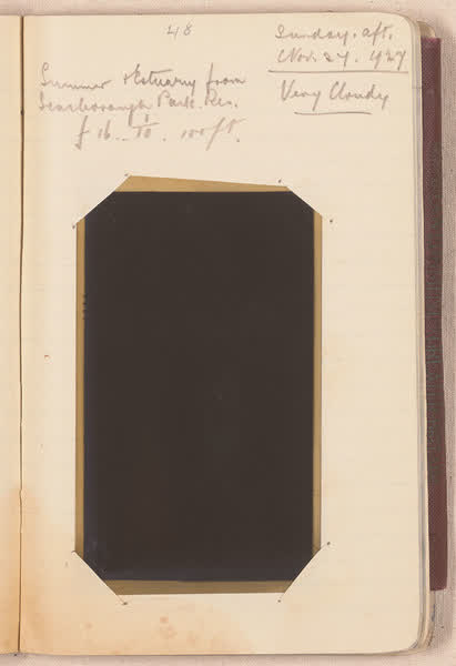 Sumner and Estuary [negative mounted in notebook], page 48, 1927