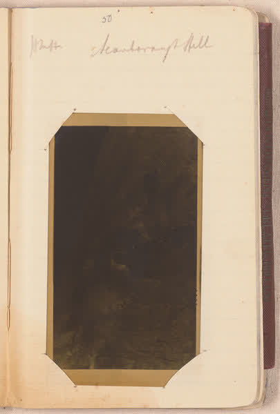 Hilda Mary Heckler, Scarborough Hill [negative mounted in notebook], page 50, 1920