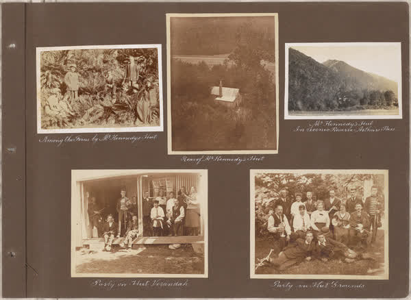 Group at Kennedy’s Hut, Kennedy’s Hut, 1920