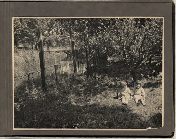 Children having fun in the Millbrook Reserve, 1928