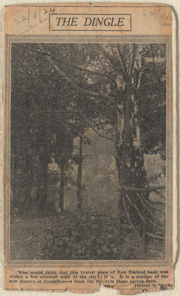 Newspaper clipping, 1924