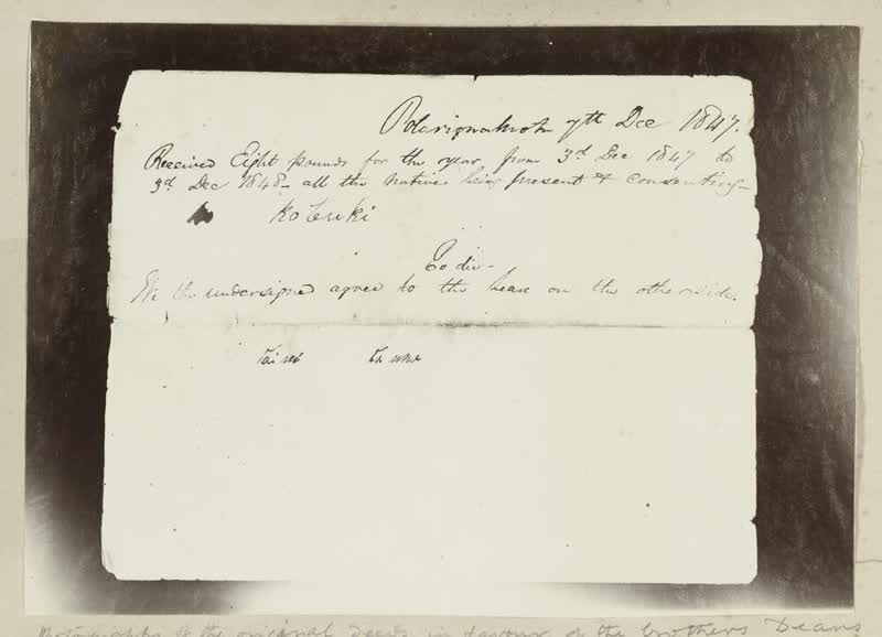 Original deeds in favour of the brothers Deans of their property at Dean's Bush, Riccarton, near Christchurch, 1847