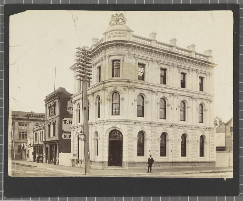 N.Z. Government Life Insurance building, Christchurch, 1900