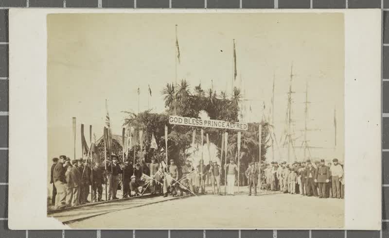 Welcome Arch, Lyttelton, 1869