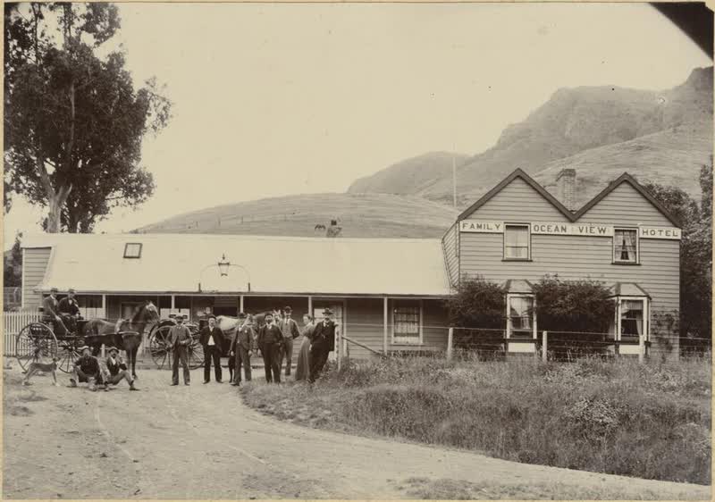 Family Ocean View Hotel, Governor's Bay, 1910