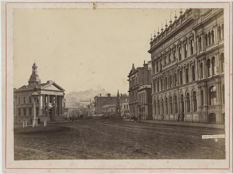 High Street, Dunedin, 1890