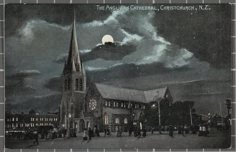 The Anglican Cathedral, Christchurch, 1902