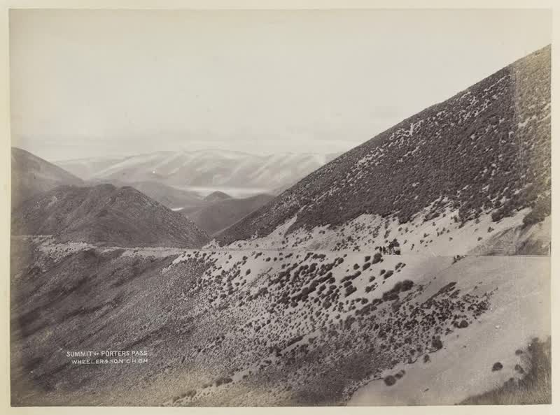 Summit of Porters Pass, 1890