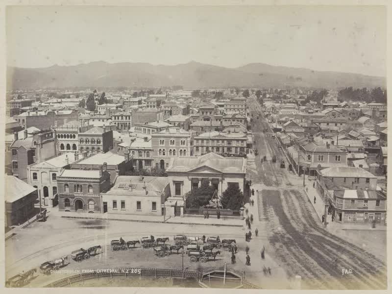 Christchurch from Cathedral N.Z., 1880