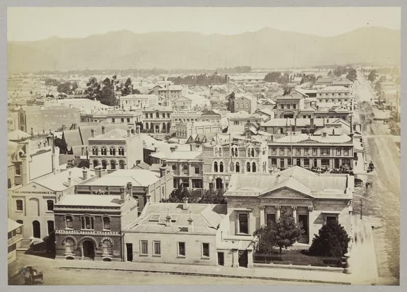 Christchurch looking South, 1875