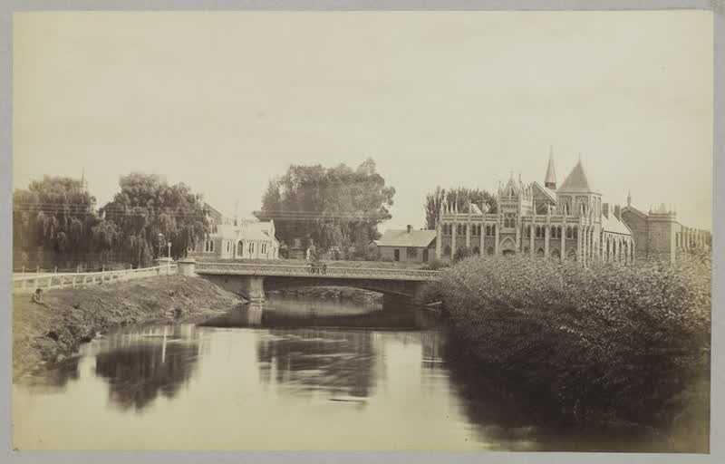 Supreme Court, Victoria Bridge, Christchurch, 1875