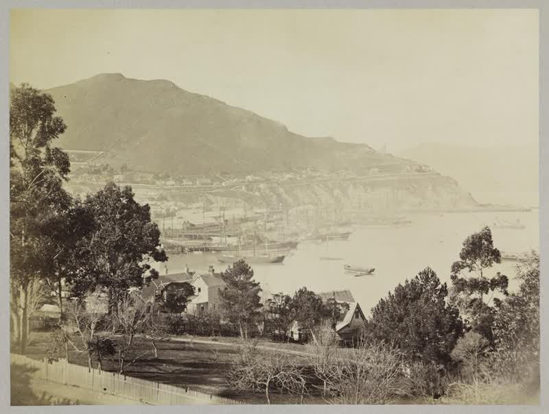 Lyttelton, from Dampier's Bay, 1875