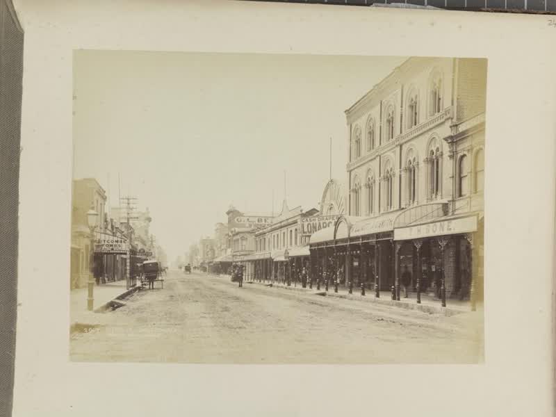 Cashel Street, Christchurch, 1880