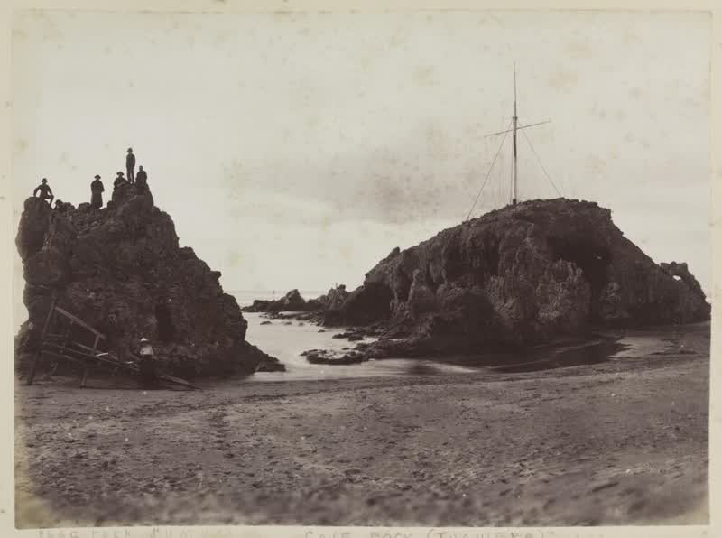 Shag Rock and Cave Rock, Sumner, 1878