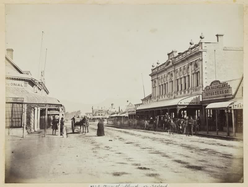 High Street, Christchurch, New Zealand, 1875