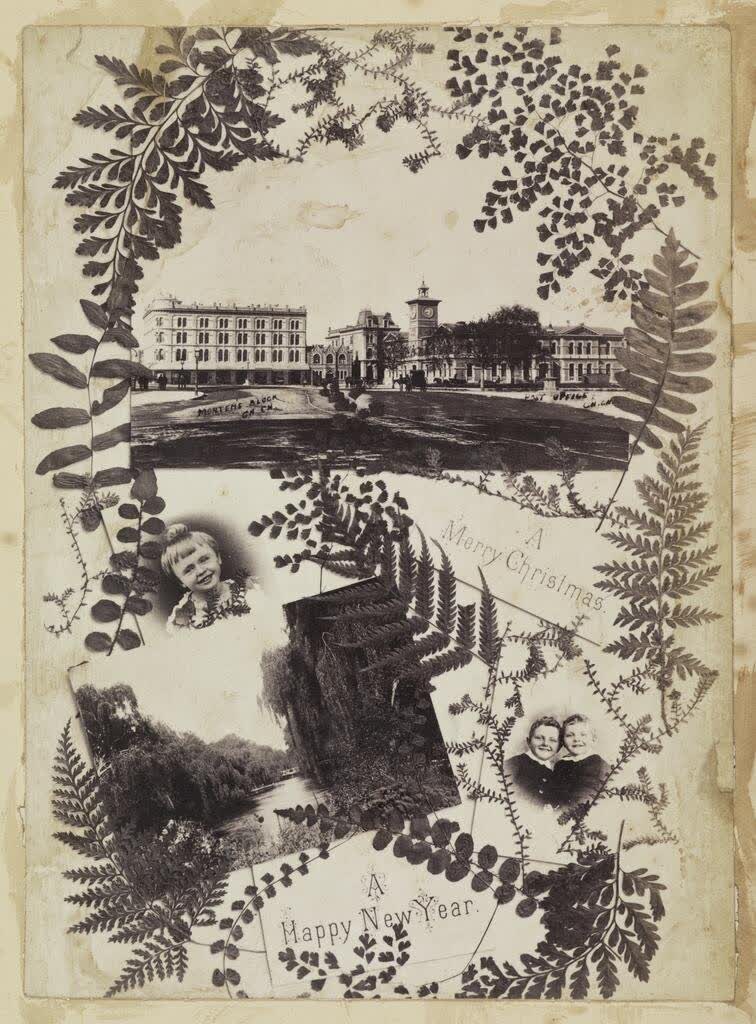 Christmas greeting card, 1890