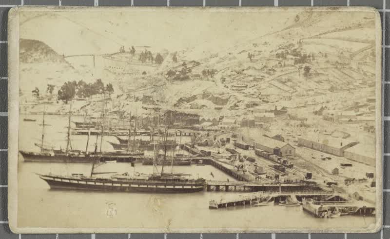 Lyttelton wharf, 1869