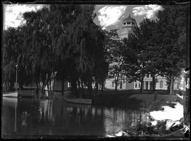 New Zealand International Exhibition pavilion, Hagley Park, Christchurch, 1906