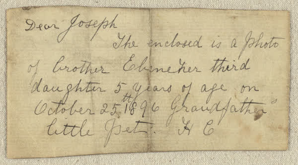 Photograph, noteArchive 951, 1896