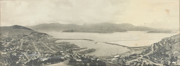 Lyttelton and port view, 1880