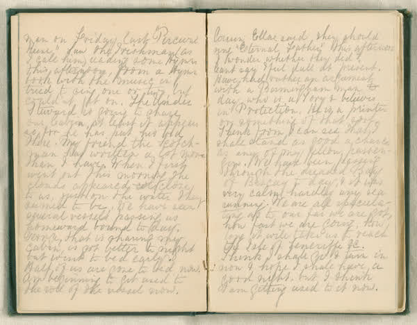 Shipboard diary of Henry Smith, spread 23 of 67, 1880