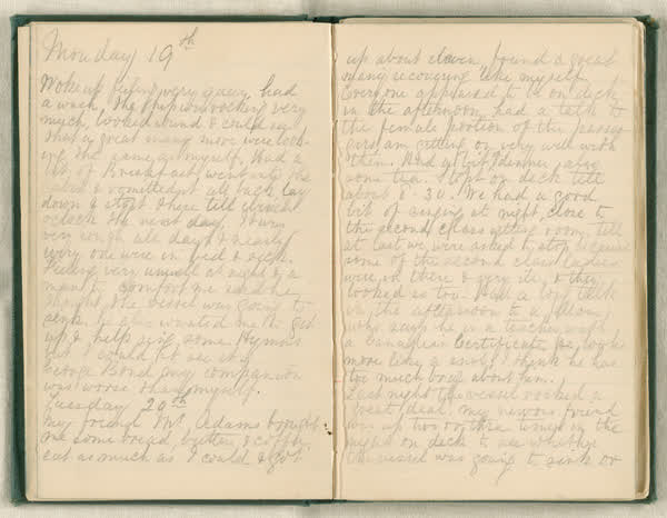 Shipboard diary of Henry Smith, spread 24 of 67, 1880