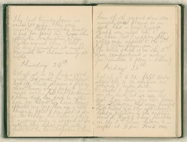 Shipboard diary of Henry Smith, spread 40 of 67, 1880