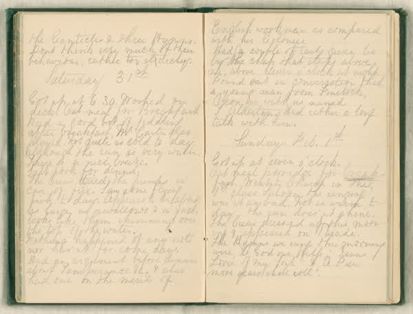 Shipboard diary of Henry Smith, spread 41 of 67, 1880